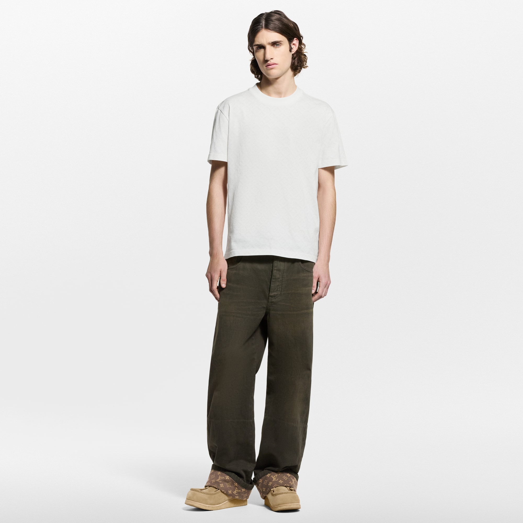  Ready to Wear Mezclilla Pantalón denim encerado con detalles distintivos | Louis Vuitton ® (Ampliar producto)