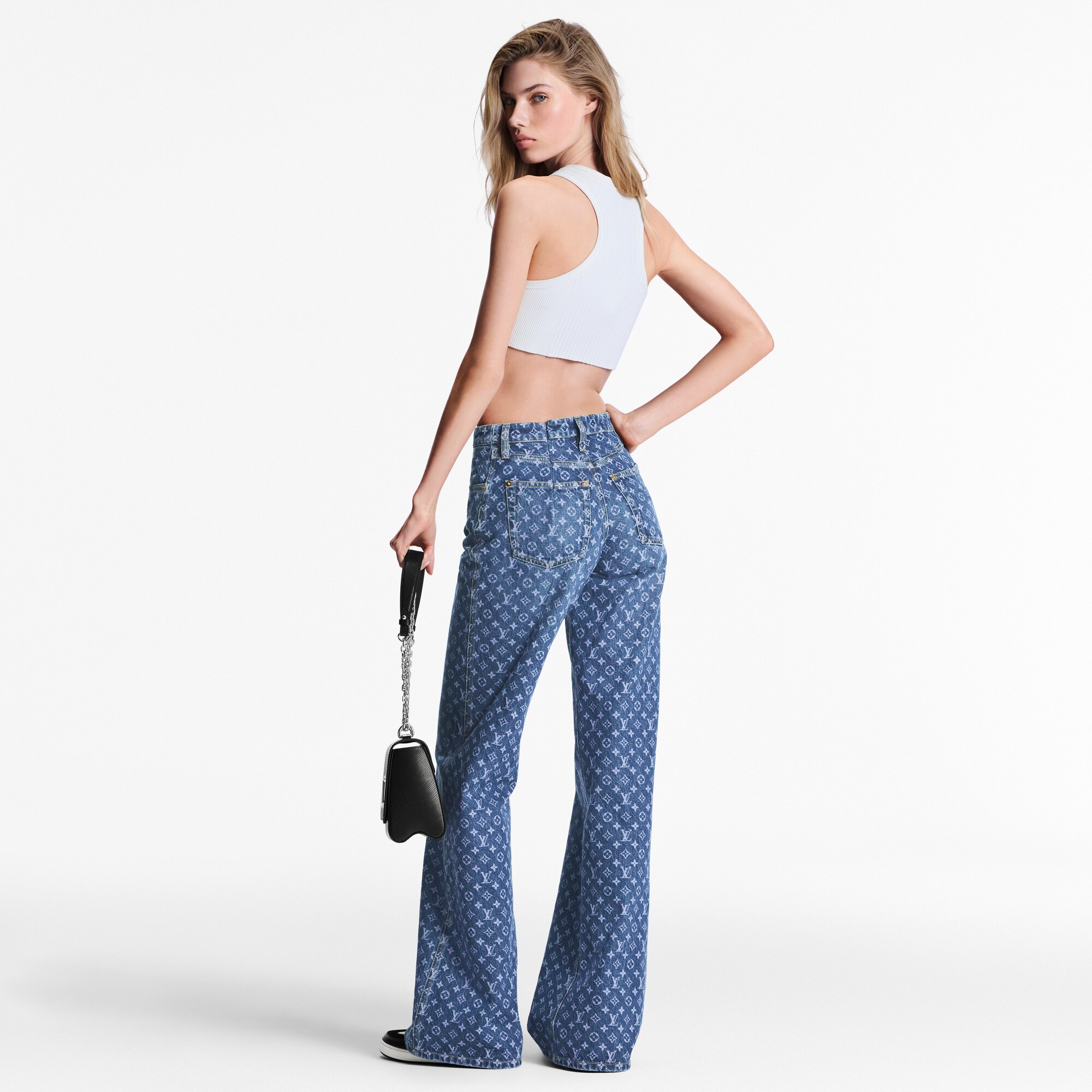  Ready to Wear Pantalones Pantalón denim Monograma acampanado | Louis Vuitton ® (Ampliar producto)