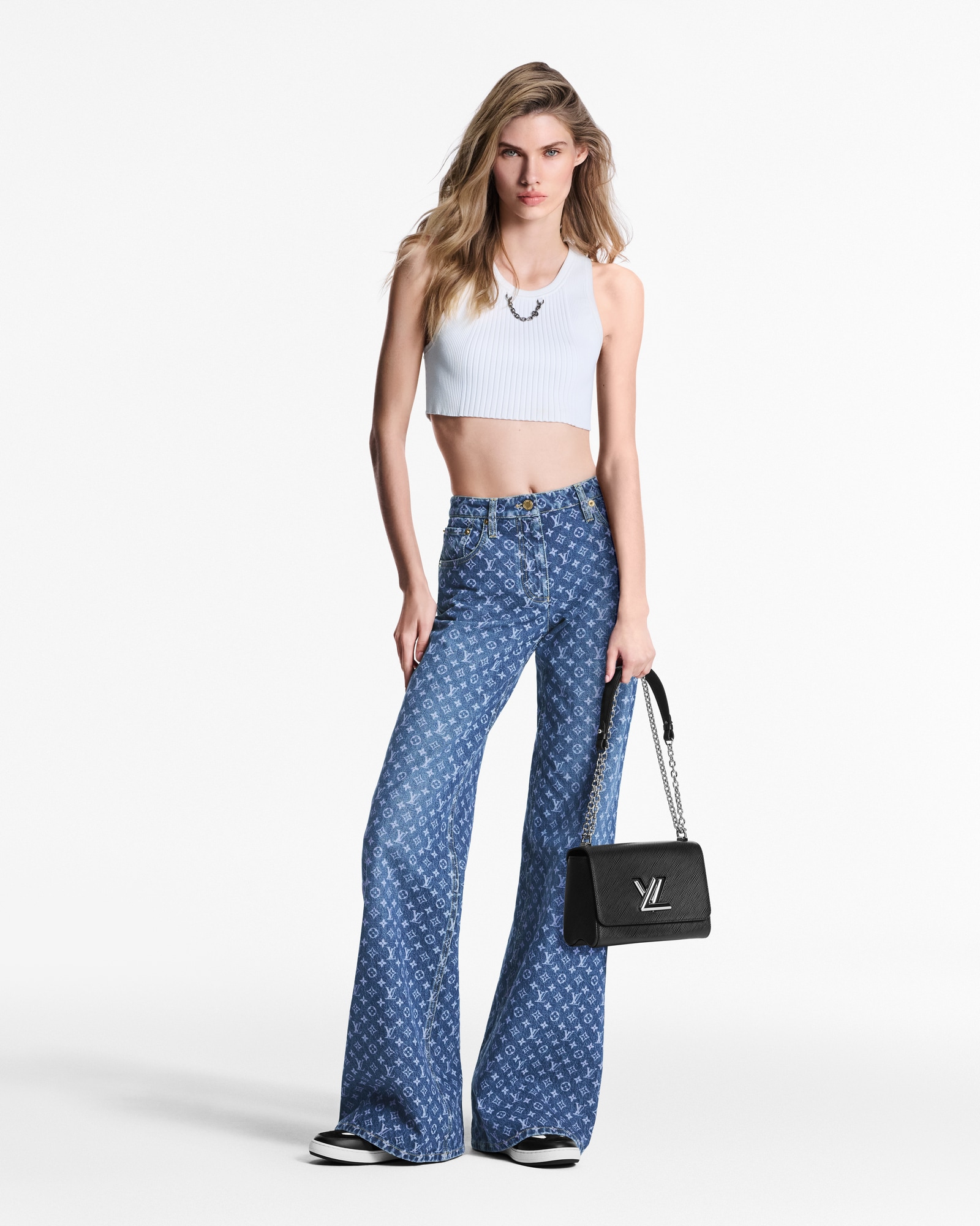  Ready to Wear Pantalones Pantalón denim Monograma acampanado | Louis Vuitton ® (Ampliar producto)