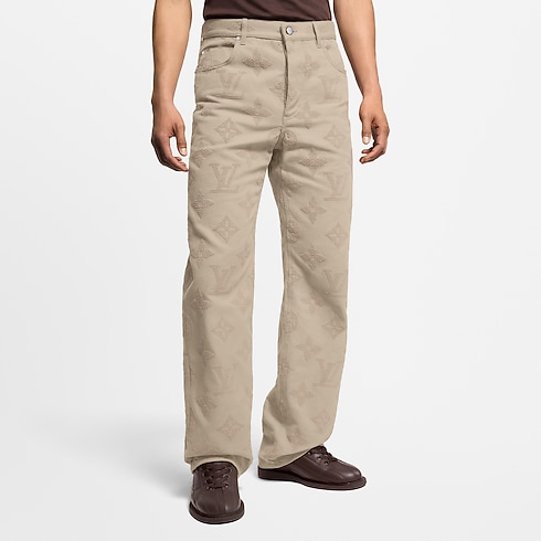 Ready to Wear Mezclilla Pantalón skate con Monograma grabado | Louis Vuitton ® (Ampliar producto)