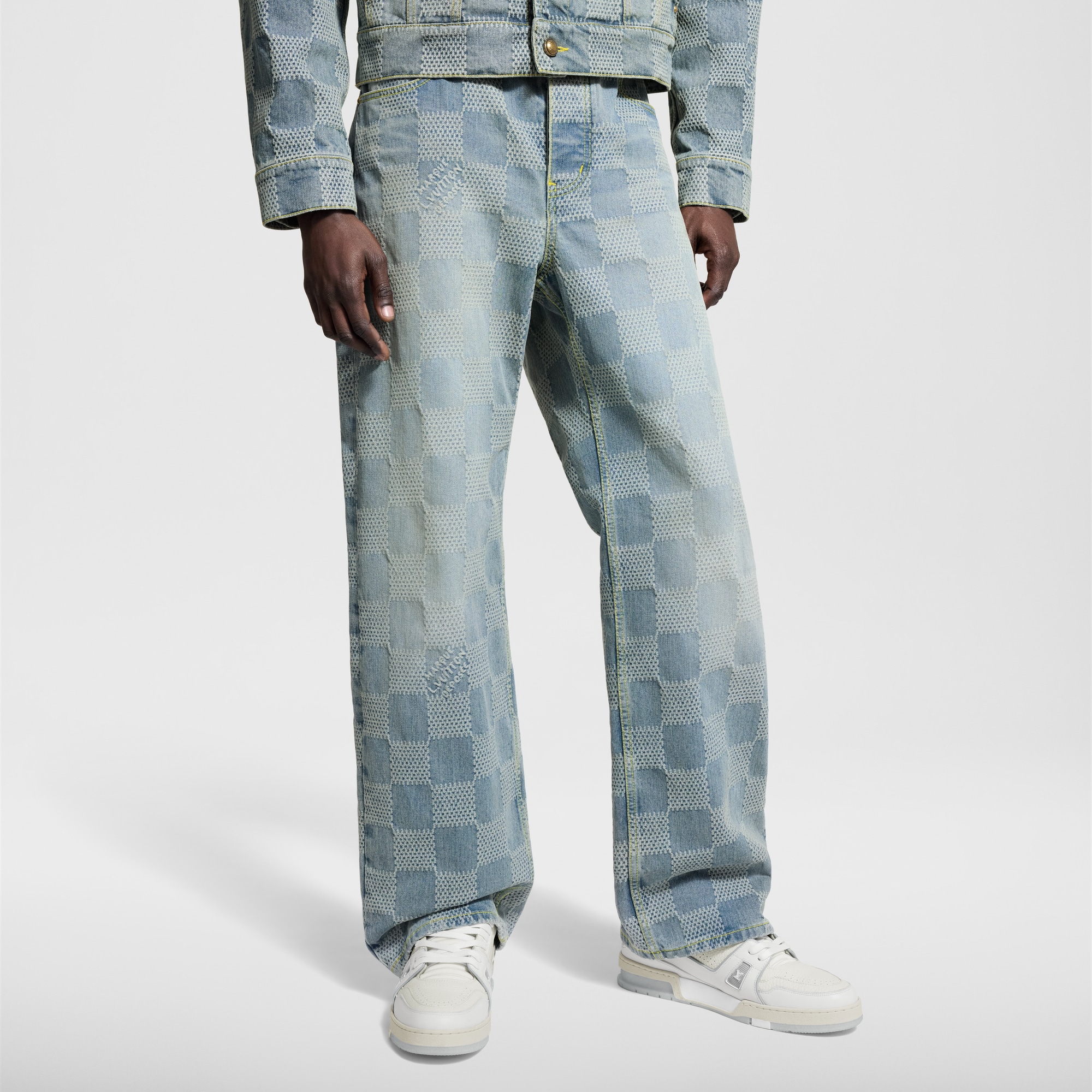  Ready to Wear Mezclilla Pantalón skate en denim Damier | Louis Vuitton ® (Ampliar producto)
