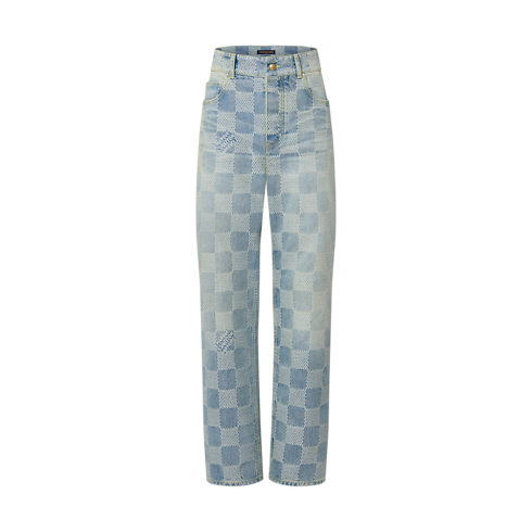 Ready to Wear Mezclilla Pantalón skate en denim Damier | Louis Vuitton ® (Ampliar producto)