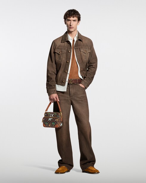 For Men Spring-Summer 2026 Show Coffee Indigo Denim Skate Pants | Louis Vuitton ®