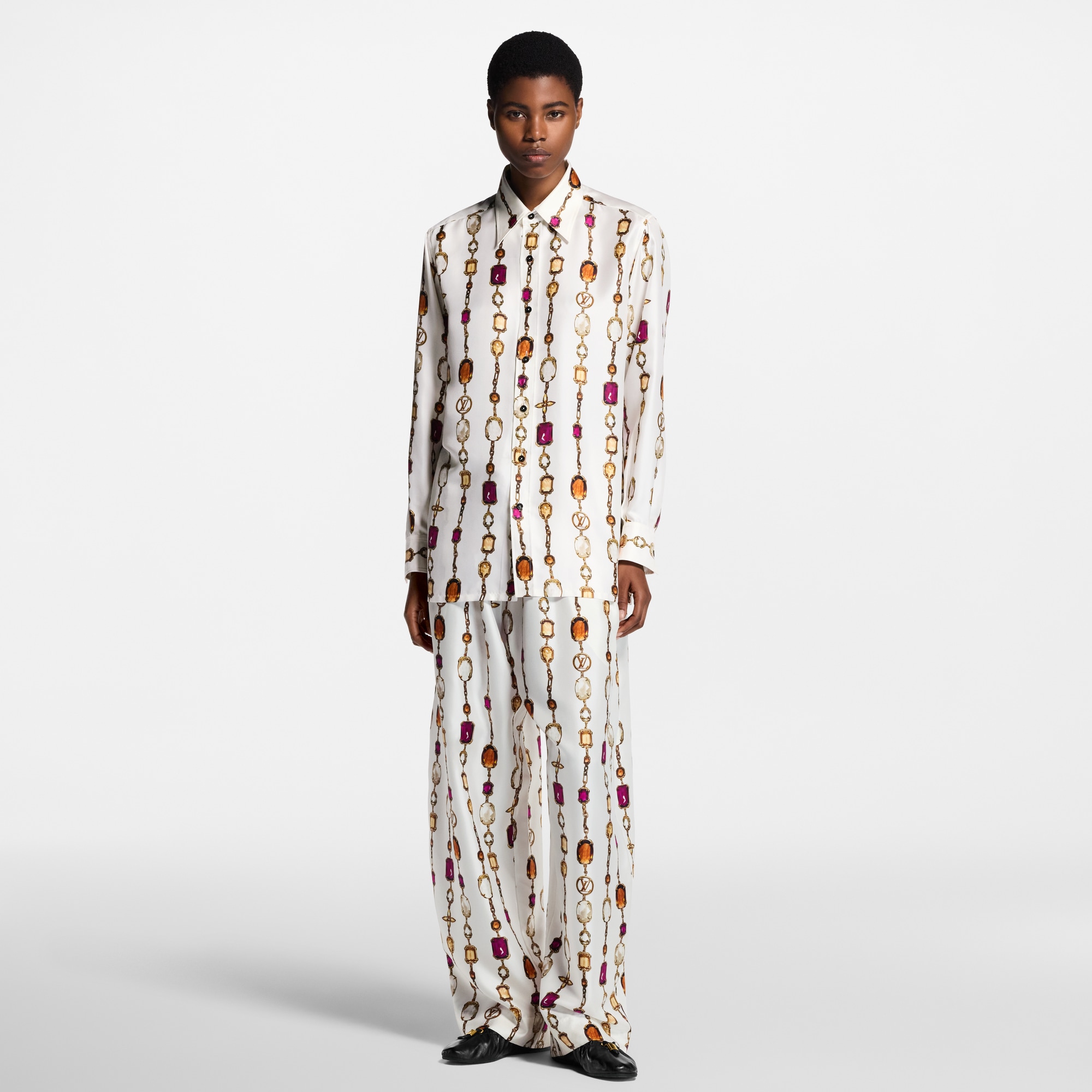  Ready to Wear Pantalones Pantalón tipo pijama con estampado | Louis Vuitton ® (Ampliar producto)