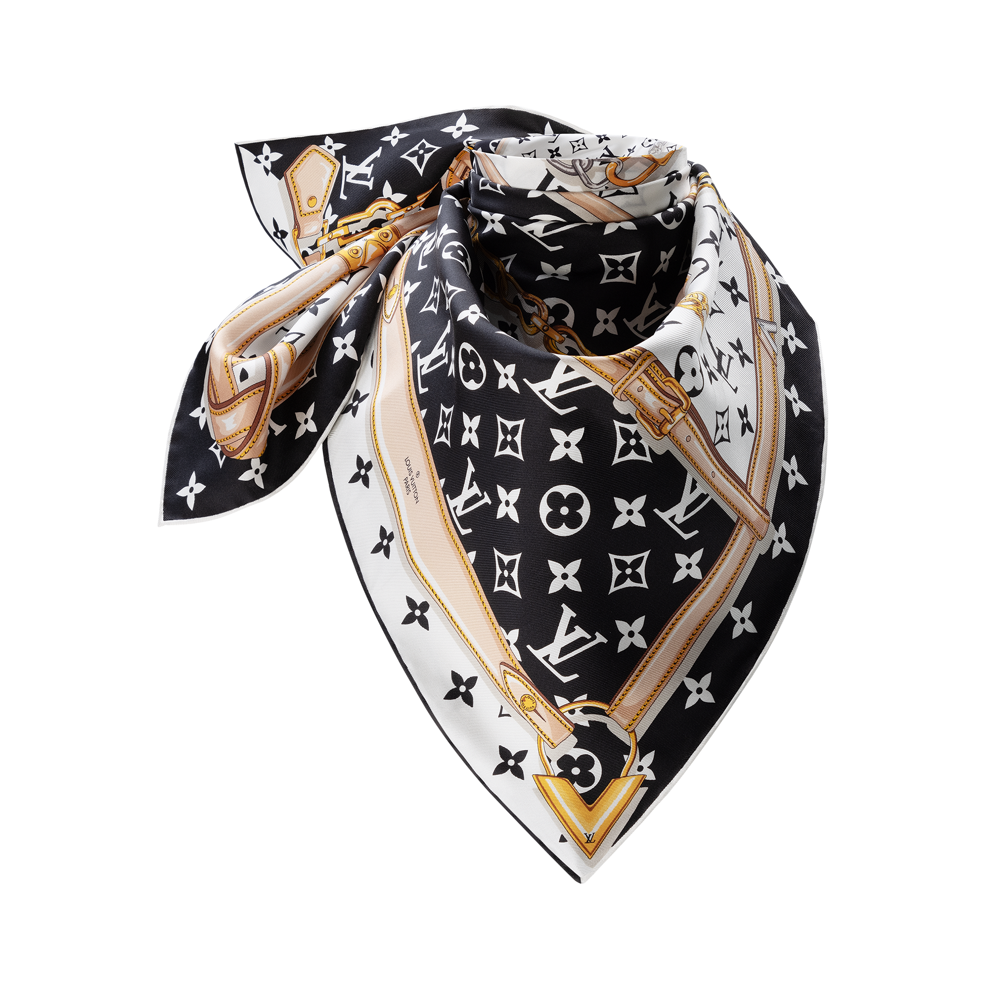 S00 Accesorios Pañuelos de seda y bandanas Pañuelo cuadrado Monograma Confidential | Louis Vuitton ® (Ampliar producto)