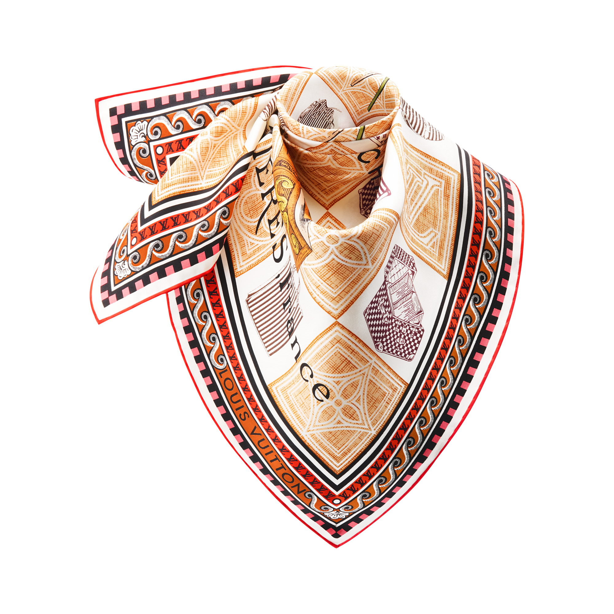 S00 Accesorios Pañuelos de seda y bandanas Pañuelo Damiergram 90 | Louis Vuitton ® (Ampliar producto)