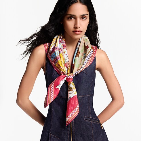 S00 Accesorios Pañuelos de seda y bandanas Pañuelo From The Cloud 90 | Louis Vuitton ® (Ampliar producto)