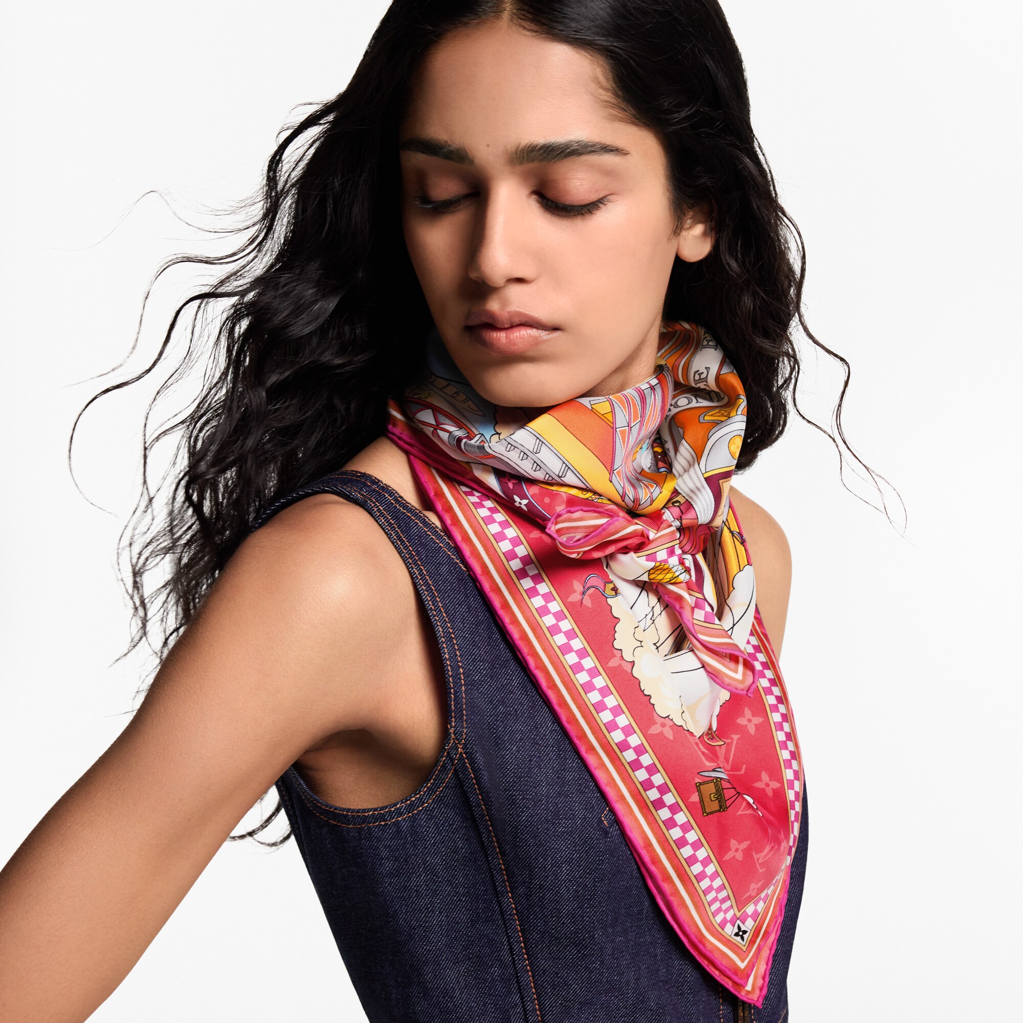 S00 Accesorios Pañuelos de seda y bandanas Pañuelo From The Cloud 90 | Louis Vuitton ® (Ampliar producto)
