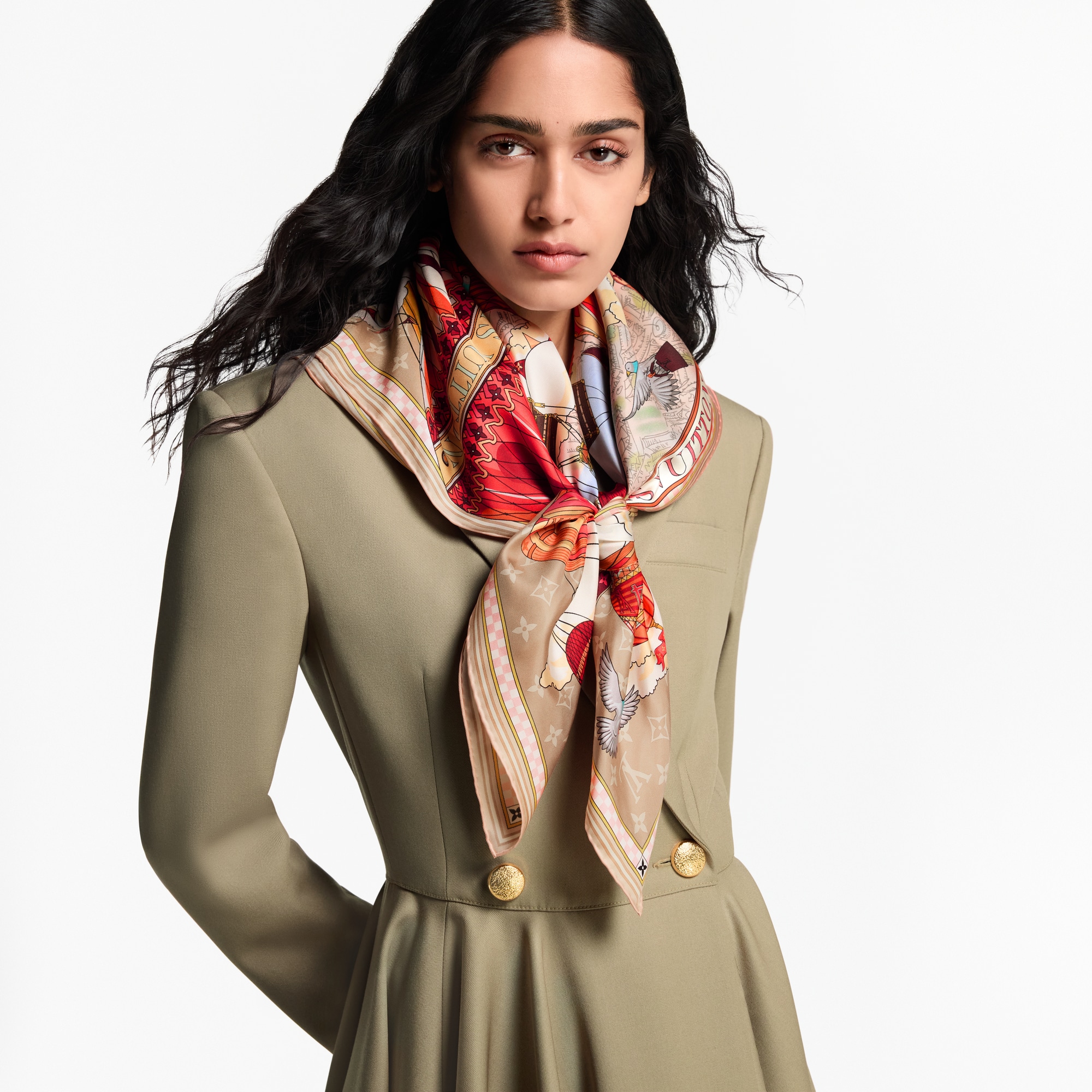 S00 Accesorios Pañuelos de seda y bandanas Pañuelo From The Cloud 90 | Louis Vuitton ® (Ampliar producto)