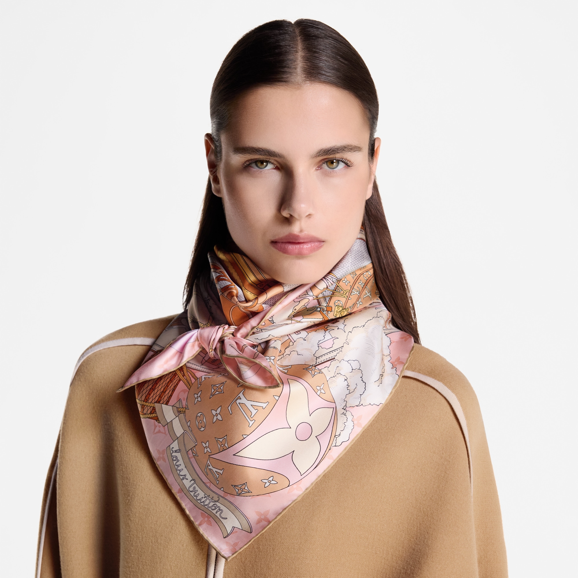 S00 Accesorios Pañuelos de seda y bandanas Pañuelo LV Journey 90 | Louis Vuitton ® (Ampliar producto)