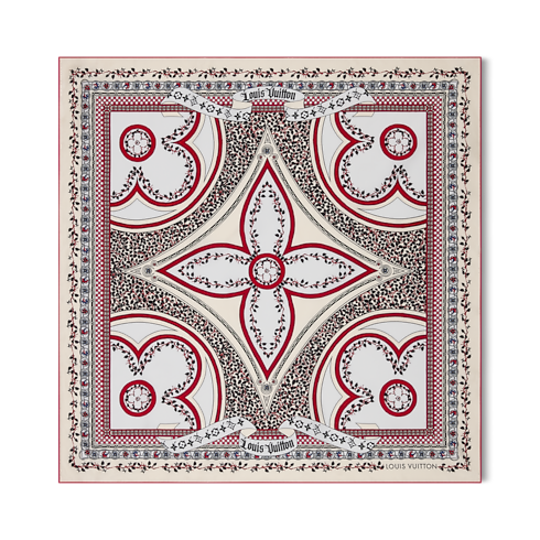S00 Accesorios Pañuelos de seda y bandanas Pañuelo LV Medieval Flowers 90 | Louis Vuitton ® (Ampliar producto)