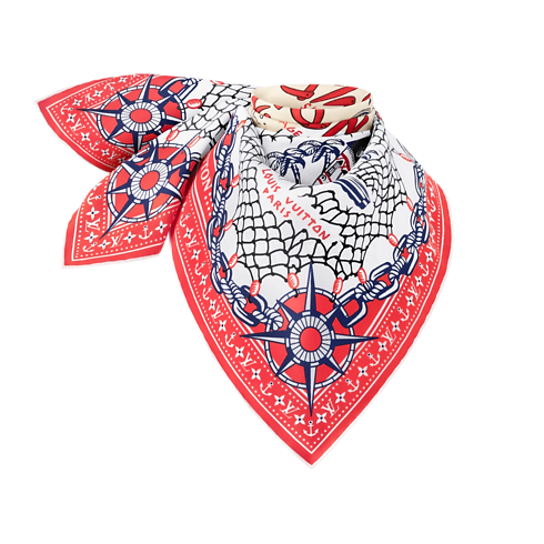 S00 Accesorios Pañuelos de seda y bandanas Pañuelo LV Ocean Treasure Map 70 | Louis Vuitton ® (Ampliar producto)