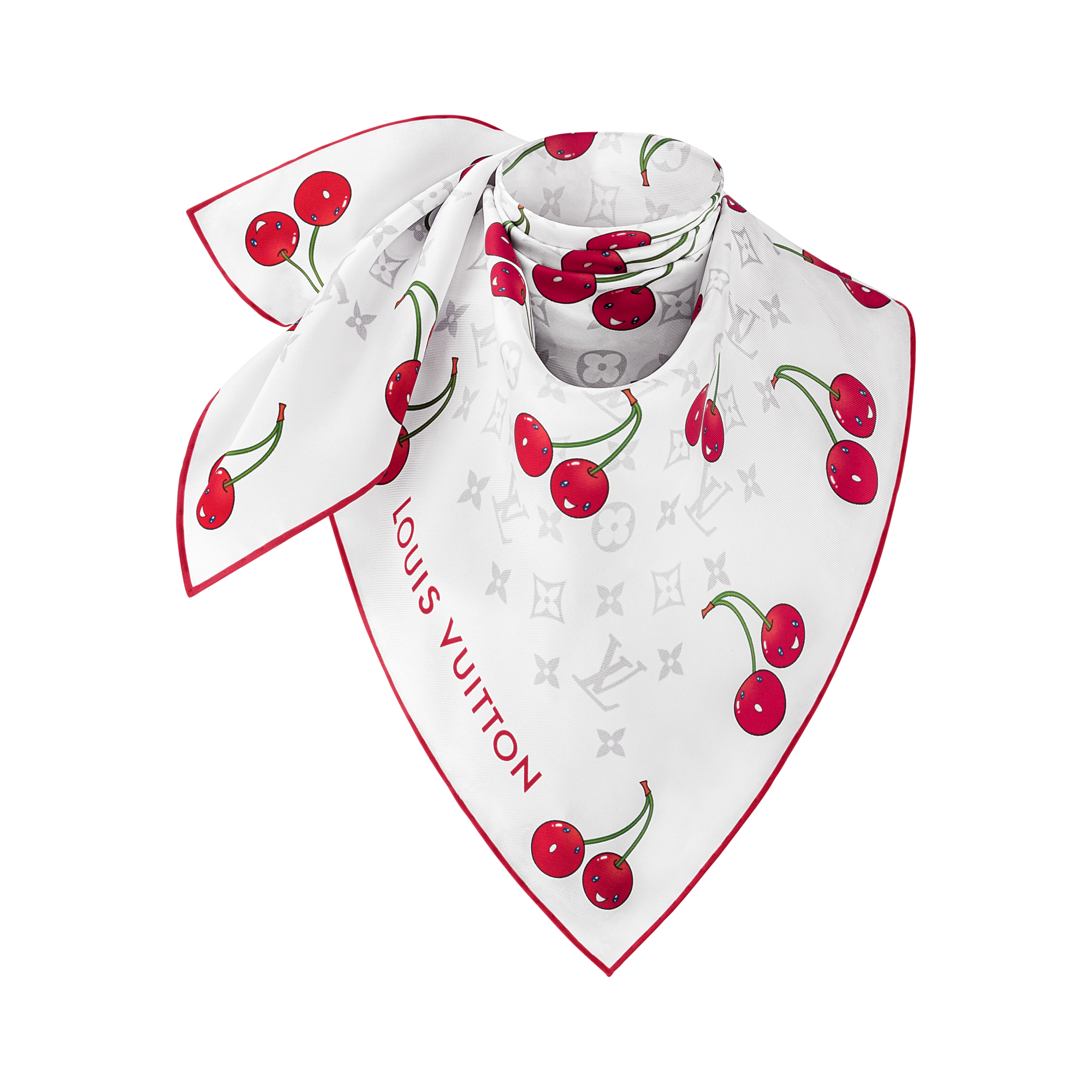 S00 Accesorios Pañuelos de seda y bandanas Pañuelo LV x TM Monogram Cerise 90 | Louis Vuitton ® (Ampliar producto)