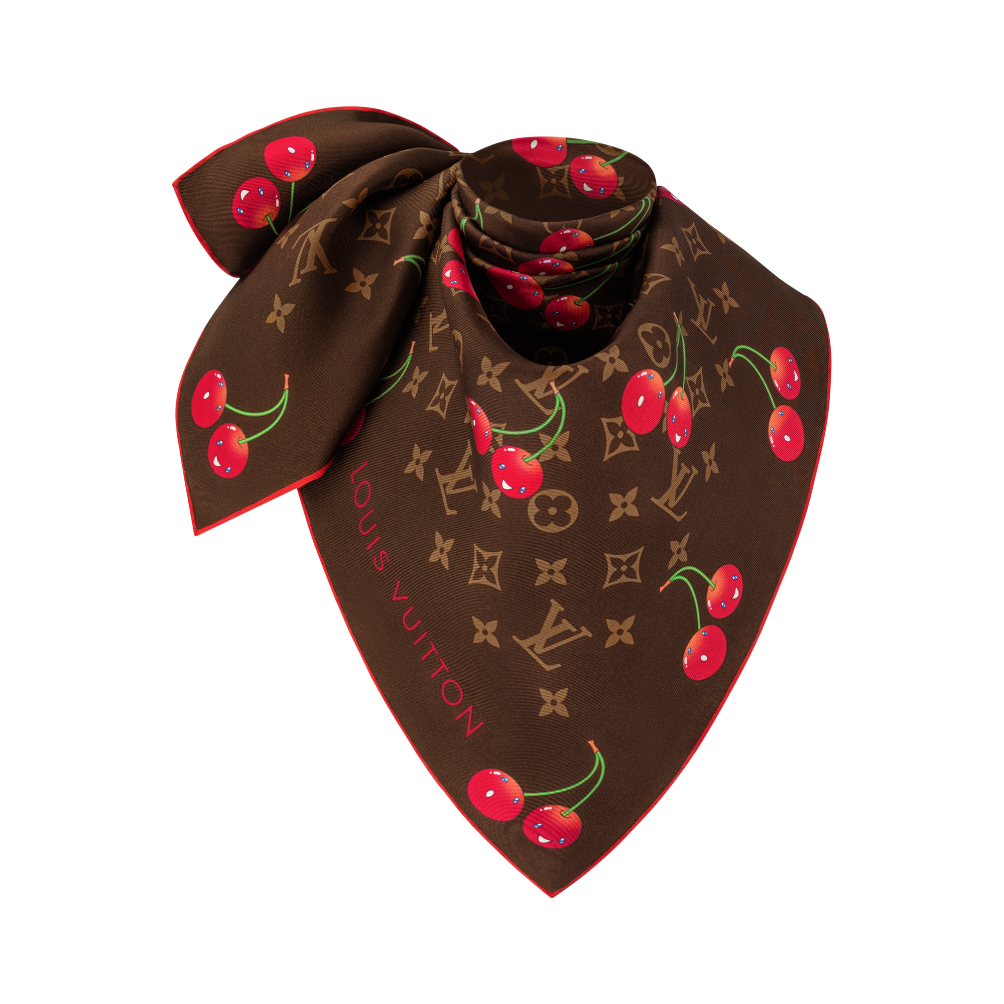S00 Accesorios Pañuelos de seda y bandanas Pañuelo LV x TM Monogram Cerise 90 | Louis Vuitton ® (Ampliar producto)