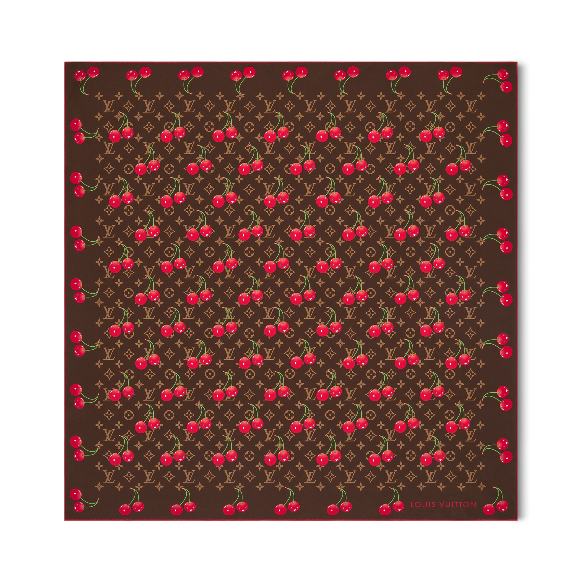 S00 Accesorios Pañuelos de seda y bandanas Pañuelo LV x TM Monogram Cerise 90 | Louis Vuitton ® (Ampliar producto)