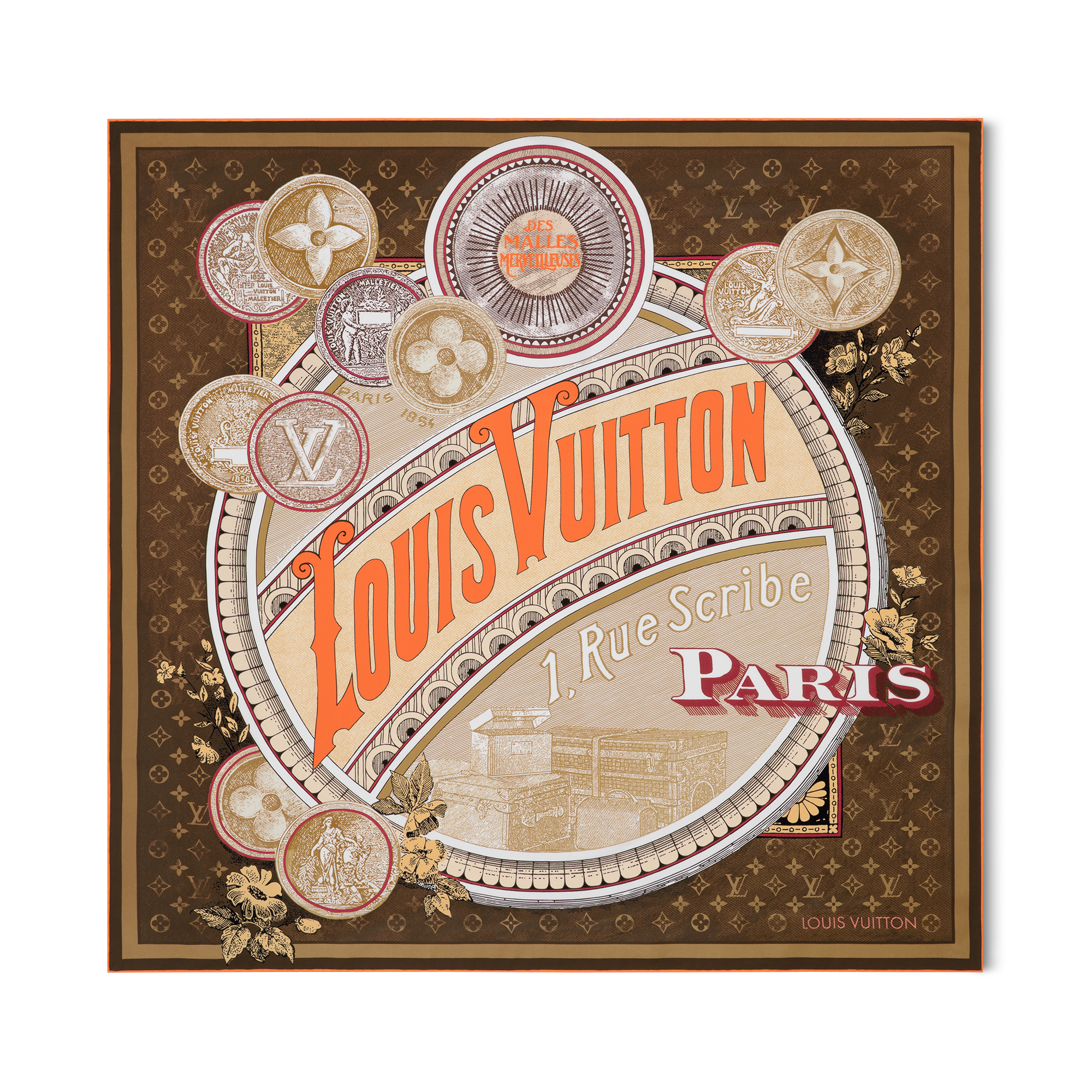 S00 Accesorios Pañuelos de seda y bandanas Pañuelo Malles Merveilleuses 90 | Louis Vuitton ® (Ampliar producto)