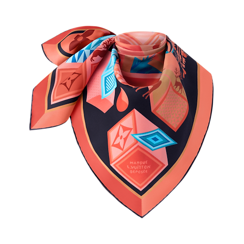 S00 Accesorios Pañuelos de seda y bandanas Pañuelo Malles Monde 90 | Louis Vuitton ® (Ampliar producto)