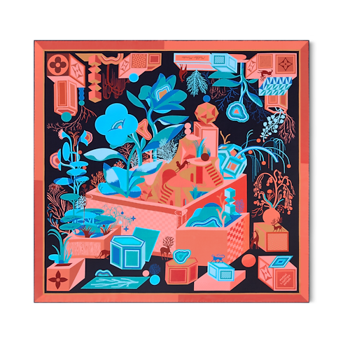 S00 Accesorios Pañuelos de seda y bandanas Pañuelo Malles Monde 90 | Louis Vuitton ® (Ampliar producto)