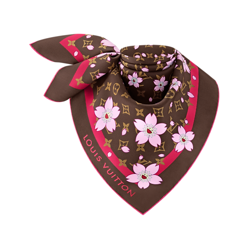 S00 Accesorios Pañuelos de seda y bandanas Pañuelo Monograma Cherry Blossom 70 LV x TM | Louis Vuitton ® (Ampliar producto)