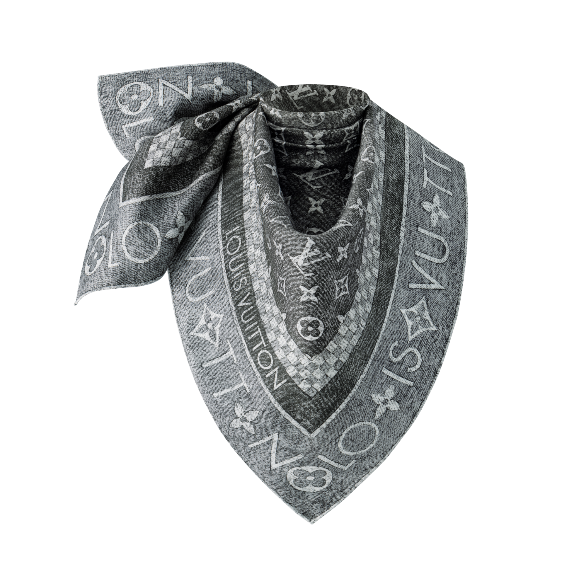 S00 Accesorios Pañuelos de seda y bandanas Pañuelo Monograma Infinity Denim Carre 90 | Louis Vuitton ® (Ampliar producto)