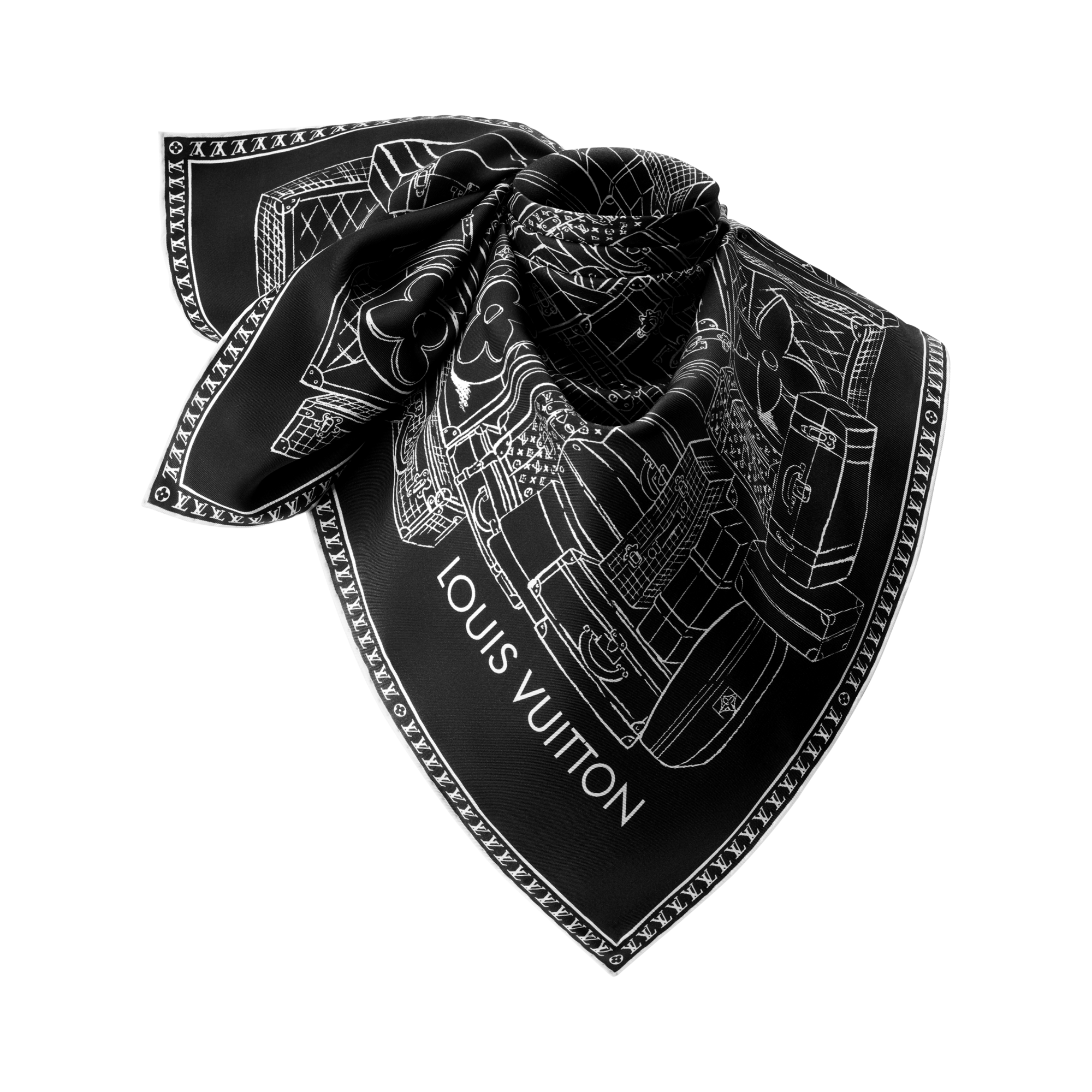 S00 Accesorios Pañuelos de seda y bandanas Pañuelo My LV Luggage Square 90 | Louis Vuitton ® (Ampliar producto)