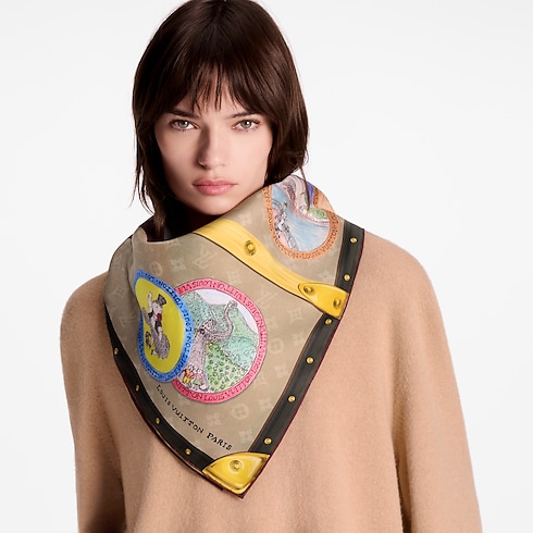 S00 Accesorios Pañuelos de seda y bandanas Pañuelo My LV Trunk 90 | Louis Vuitton ® (Ampliar producto)