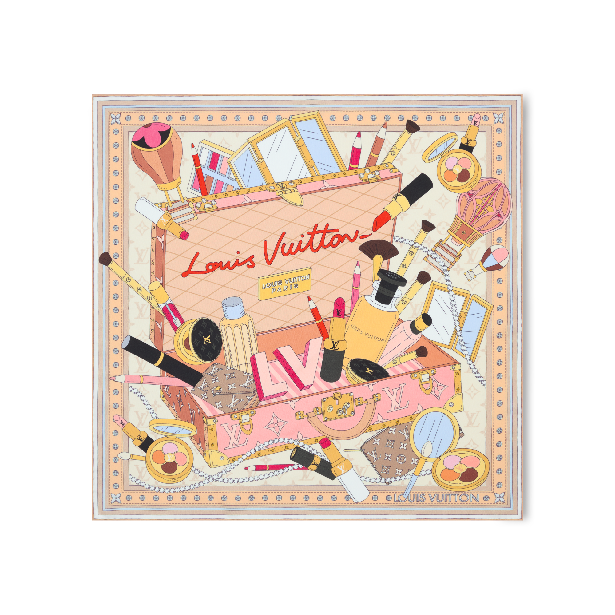 S00 Accesorios Pañuelos de seda y bandanas Pañuelo Paris En Beaute 55 | Louis Vuitton ® (Ampliar producto)