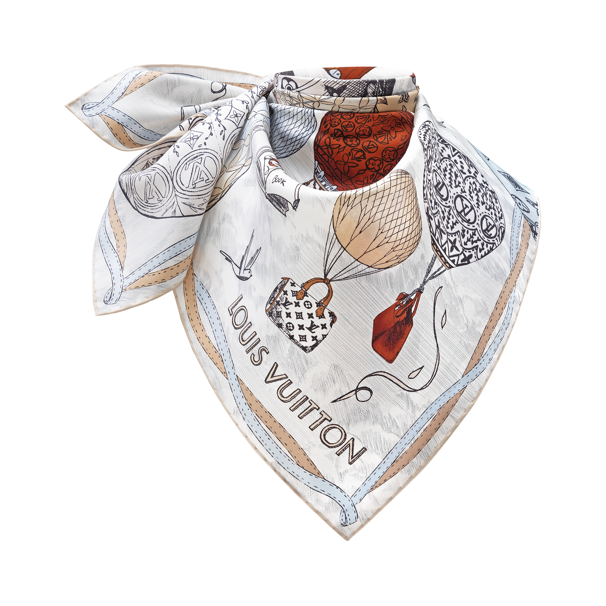 S00 Accesorios Pañuelos de seda y bandanas Pañuelo Up And Away 90 | Louis Vuitton ® (Ampliar producto)