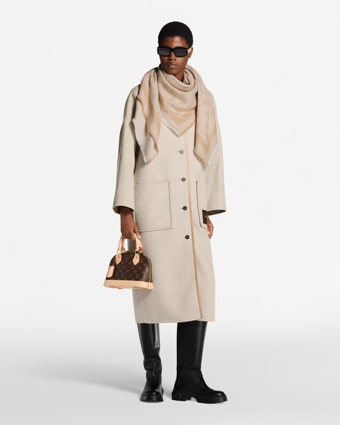 S00 Acessórios Xales Petit Natte Shawl | Louis Vuitton ®