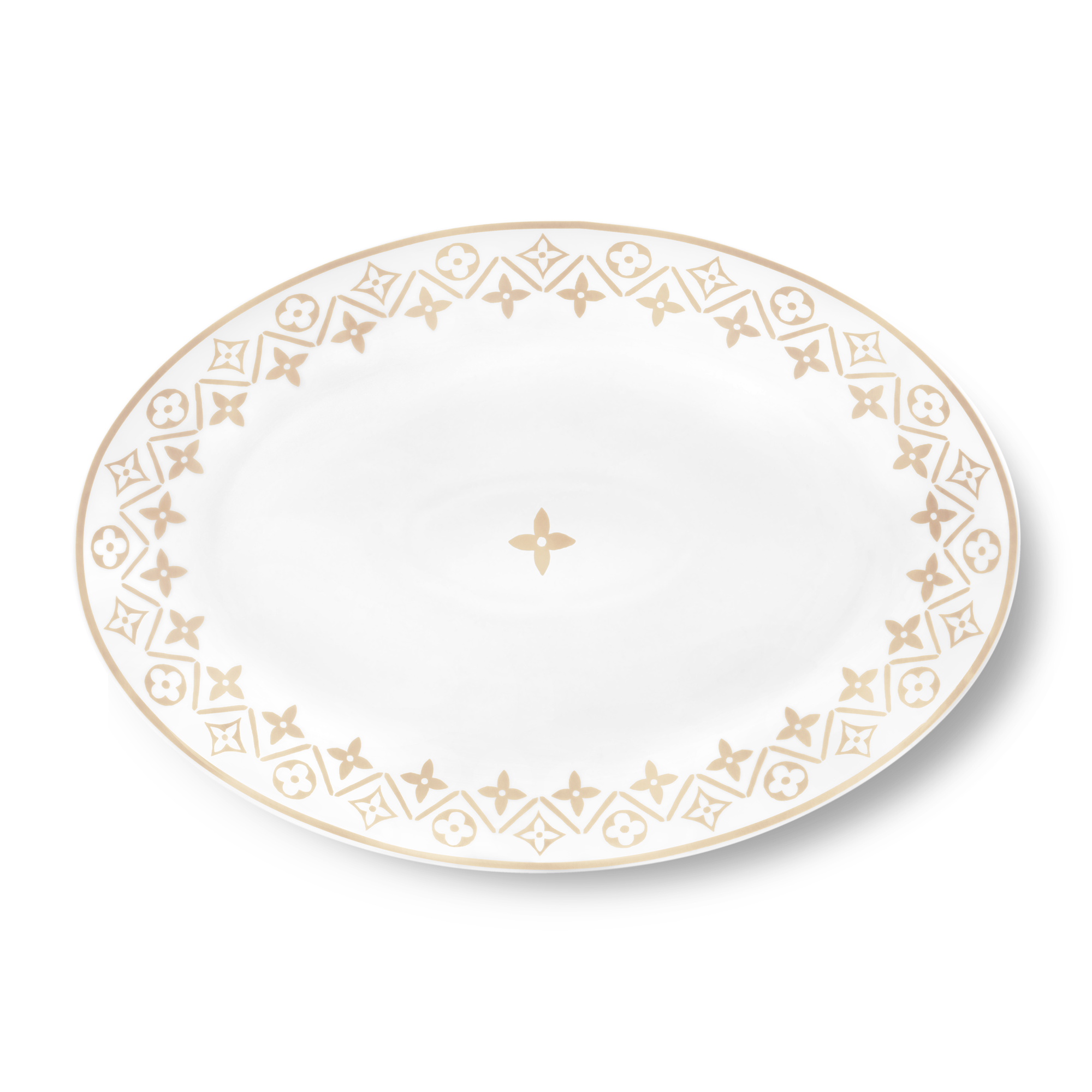 Hogar y Art of Dining Art of Dining Plato ovalado Flor Monograma Tile | Louis Vuitton ® (Ampliar producto)