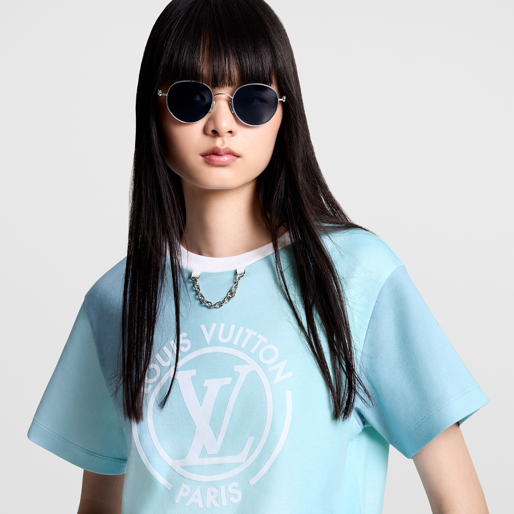  Ready to Wear Tops Playera con efecto degradado y motivo LV Circle | Louis Vuitton ® (Ampliar producto)