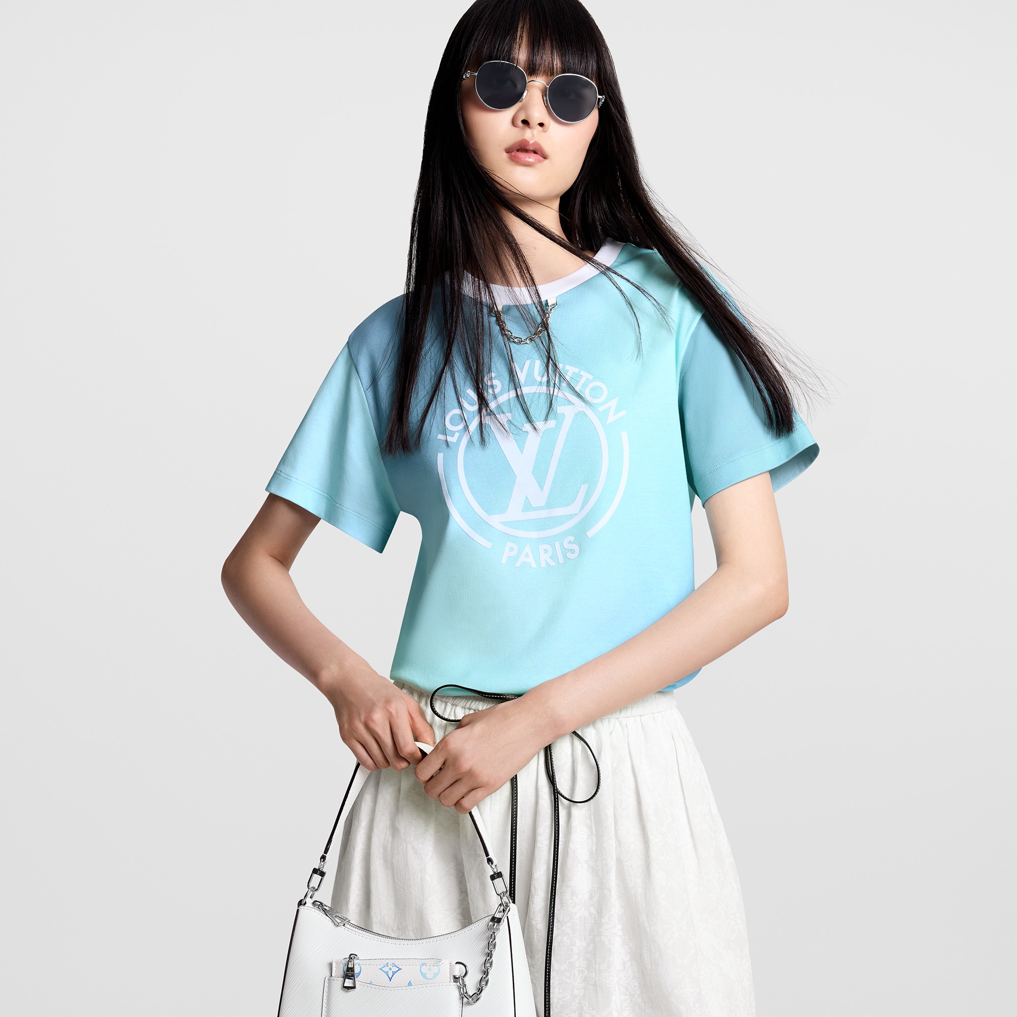 Ready to Wear Tops Playera con efecto degradado y motivo LV Circle | Louis Vuitton ® (Ampliar producto)