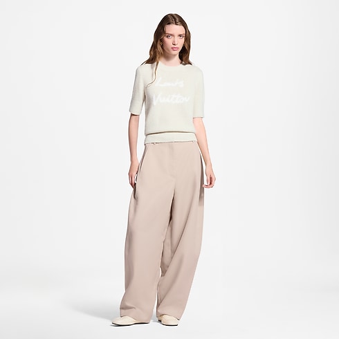 Ready-to-Wear Prendas Tejidas Playera con logotipo en cursiva | Louis Vuitton ® (Ampliar producto)