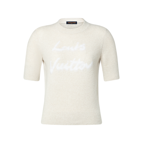 Ready-to-Wear Prendas Tejidas Playera con logotipo en cursiva | Louis Vuitton ® (Ampliar producto)