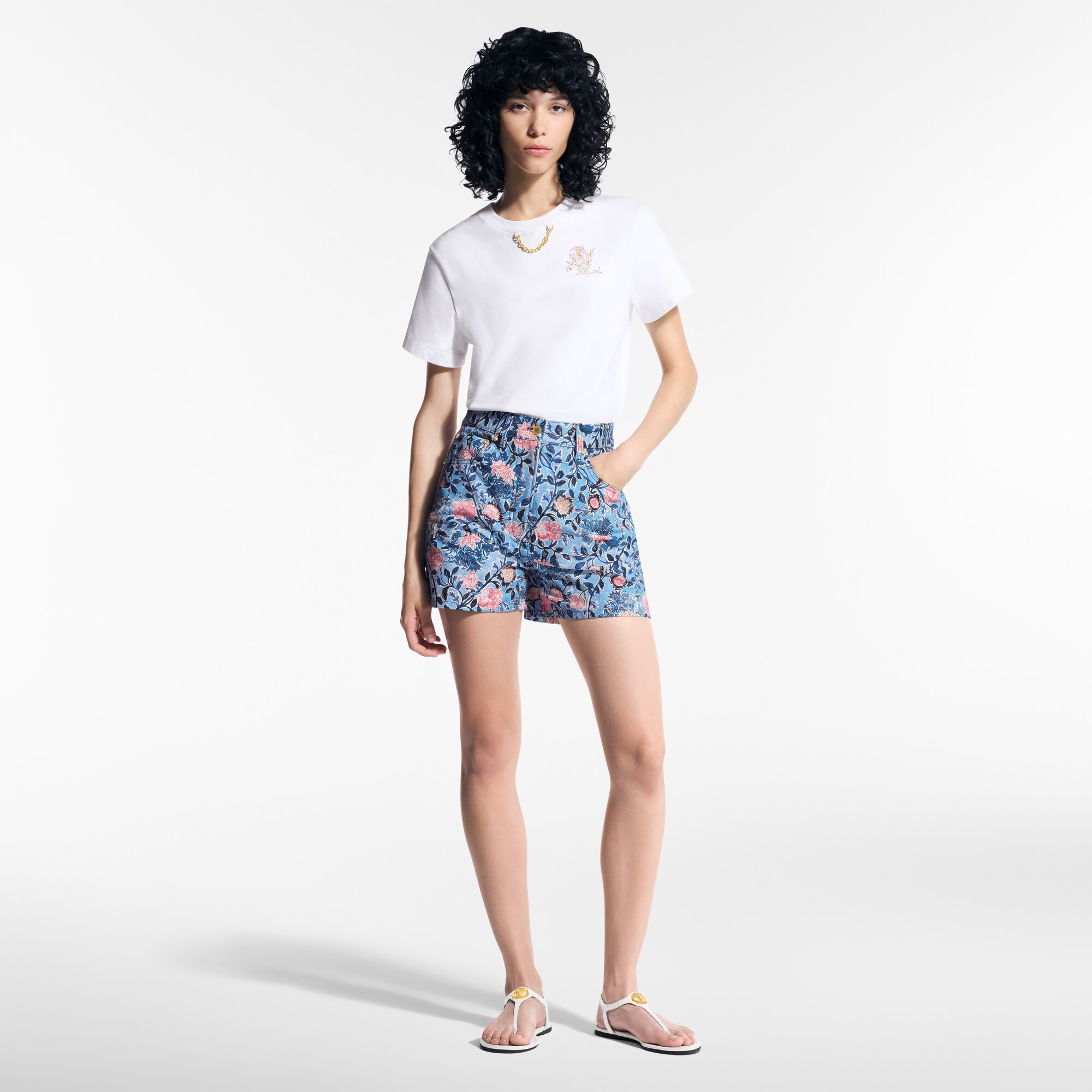  Ready to Wear Tops Playera con motivo LV bordado | Louis Vuitton ® (Ampliar producto)