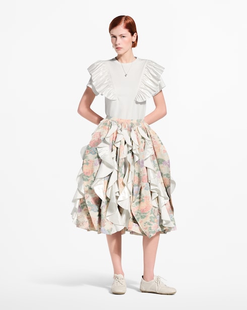 Ready-to-Wear Tops Ruffle Trim T-Shirt | Louis Vuitton ®
