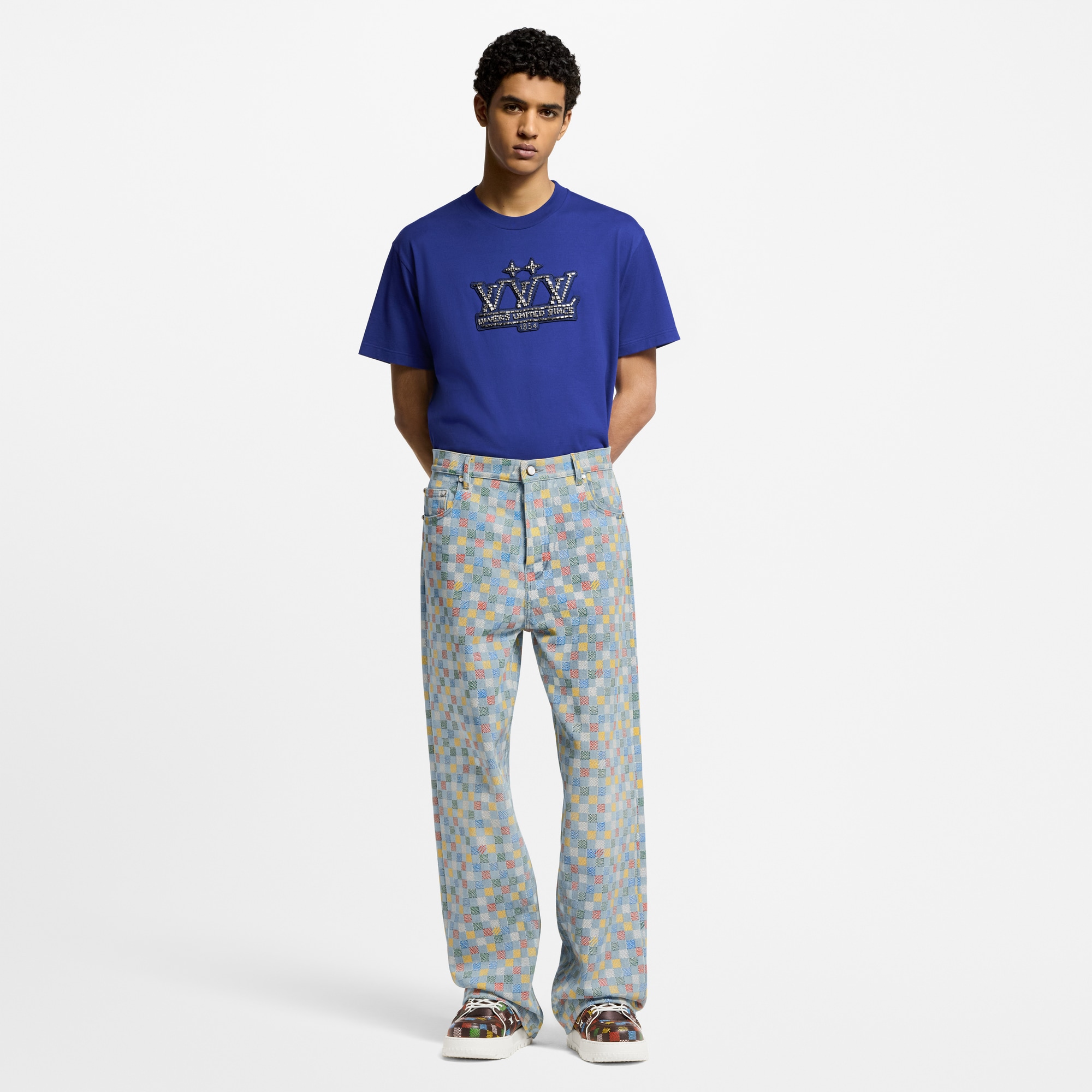  Ready to Wear Camisetas y camisas tipo polo Playera de algodón con cristales | Louis Vuitton ® (Ampliar producto)