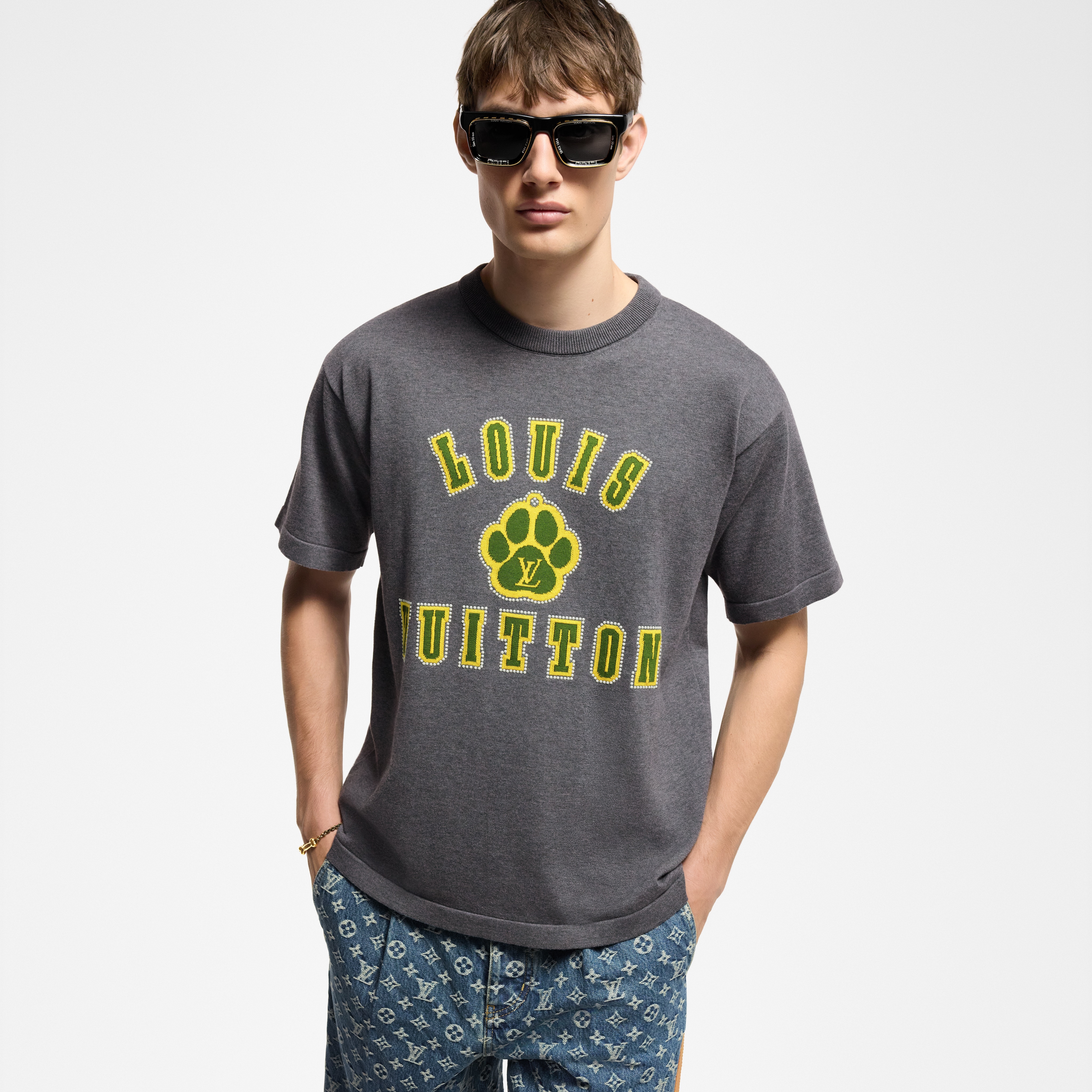  Ready to Wear Todo el Ready-To-Wear Playera de cuello redondo en algodón | Louis Vuitton ® (Ampliar producto)