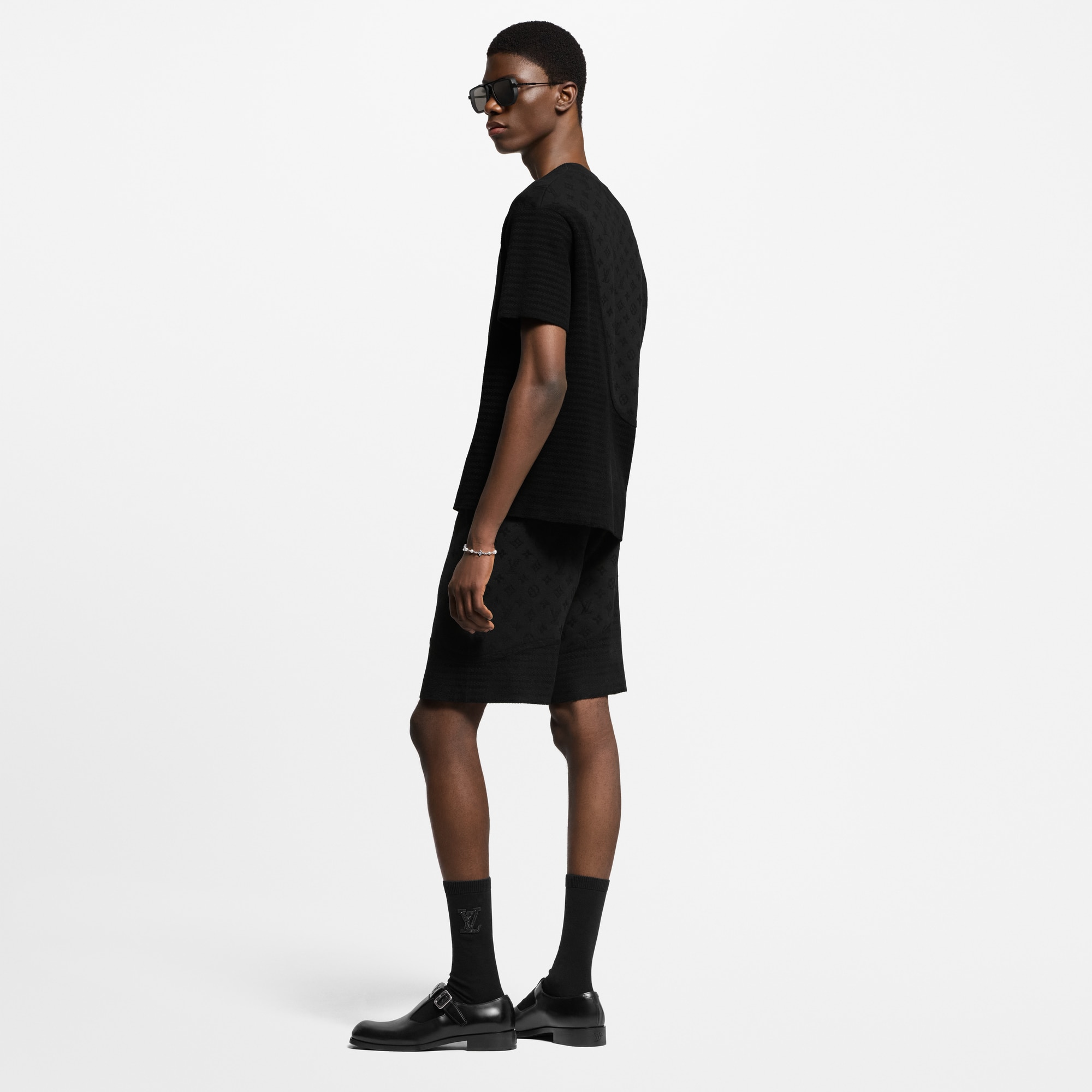  Ready to Wear Todo el Ready-To-Wear Playera de cuello redondo en Jacquard gráfico | Louis Vuitton ® (Ampliar producto)