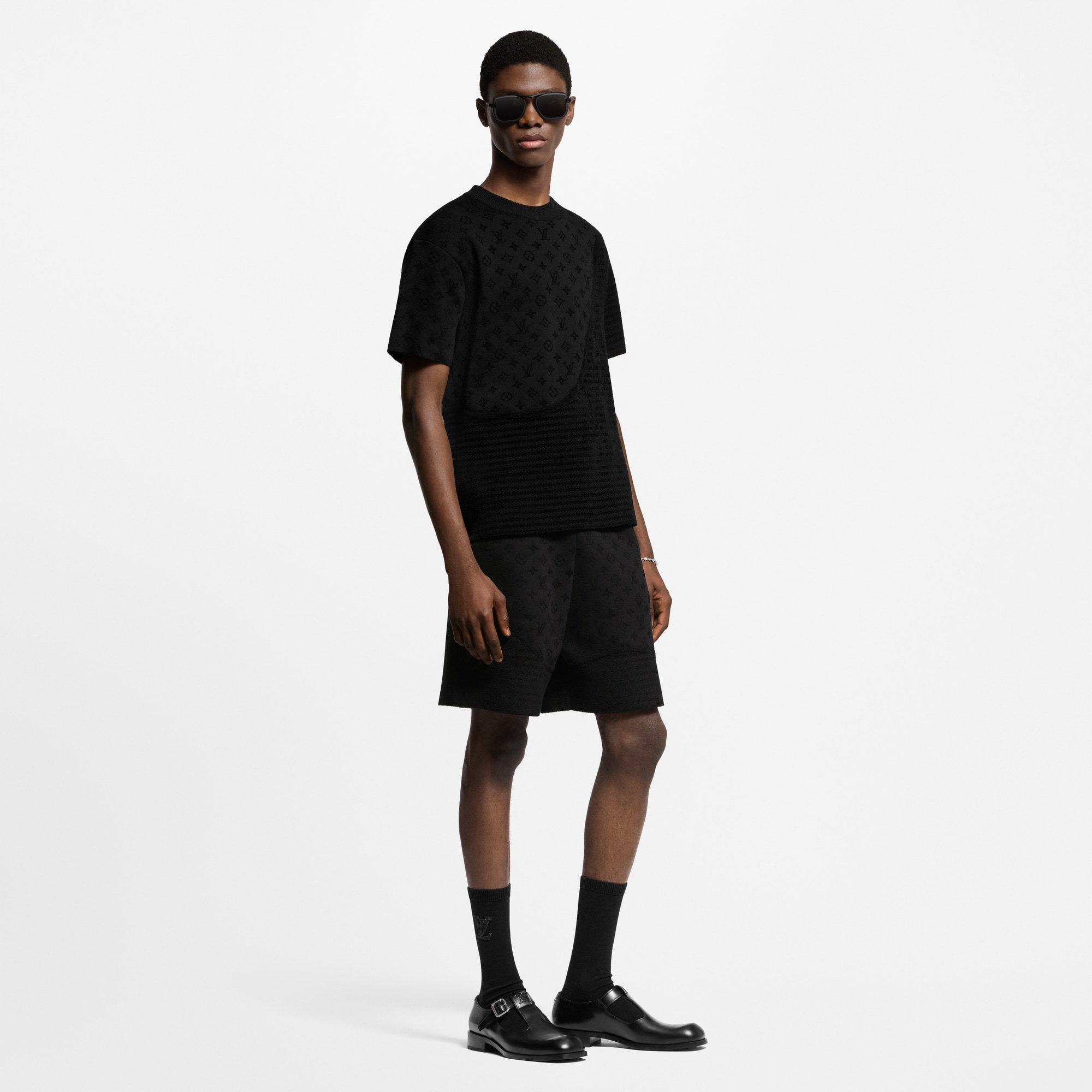  Ready to Wear Todo el Ready-To-Wear Playera de cuello redondo en Jacquard gráfico | Louis Vuitton ® (Ampliar producto)