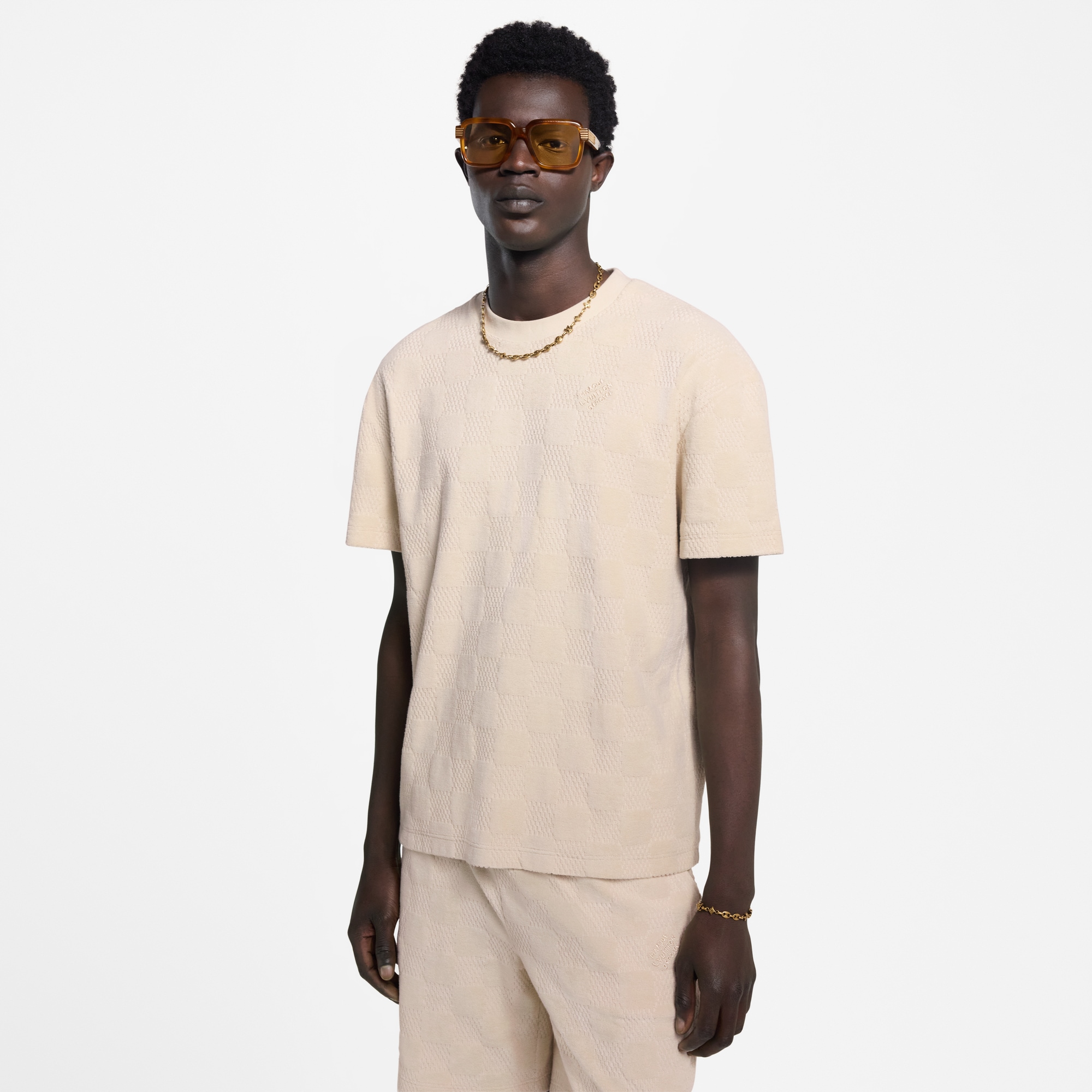  Ready to Wear Camisetas y camisas tipo polo Playera de felpa francesa Damier | Louis Vuitton ® (Ampliar producto)