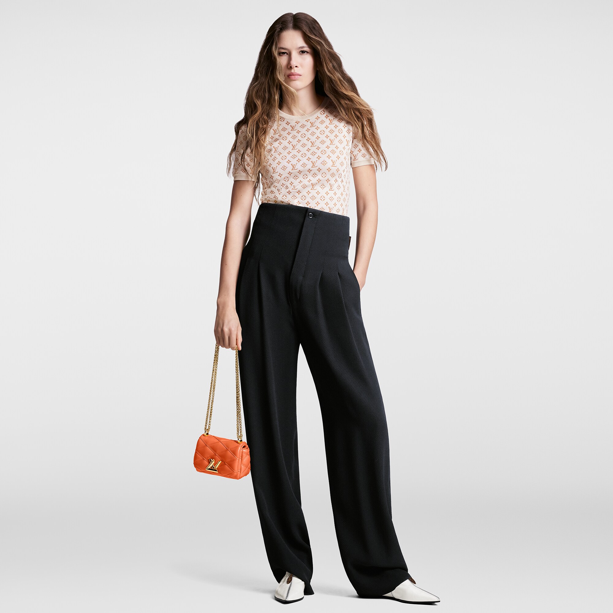  Ready to Wear Prendas tejidas Playera de punto con motivo Monograma en Jacquard | Louis Vuitton ® (Ampliar producto)