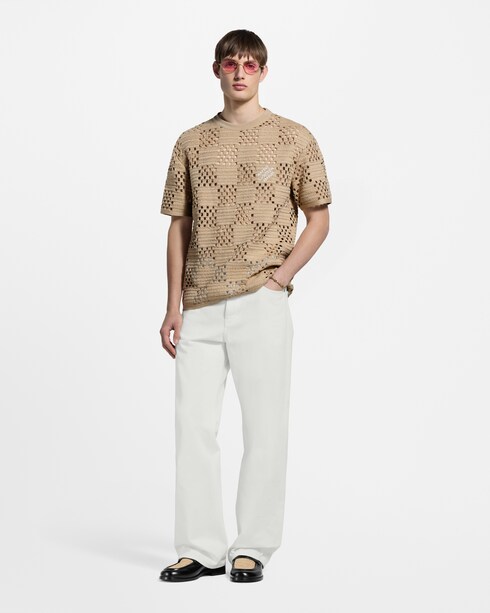 Ready-to-Wear Camisetas e Polos Camiseta Damier Raffia | Louis Vuitton ®