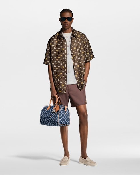 Ready to Wear Camisetas y camisas tipo polo Playera en Jacquard Monograma con estampado superpuesto | Louis Vuitton ®