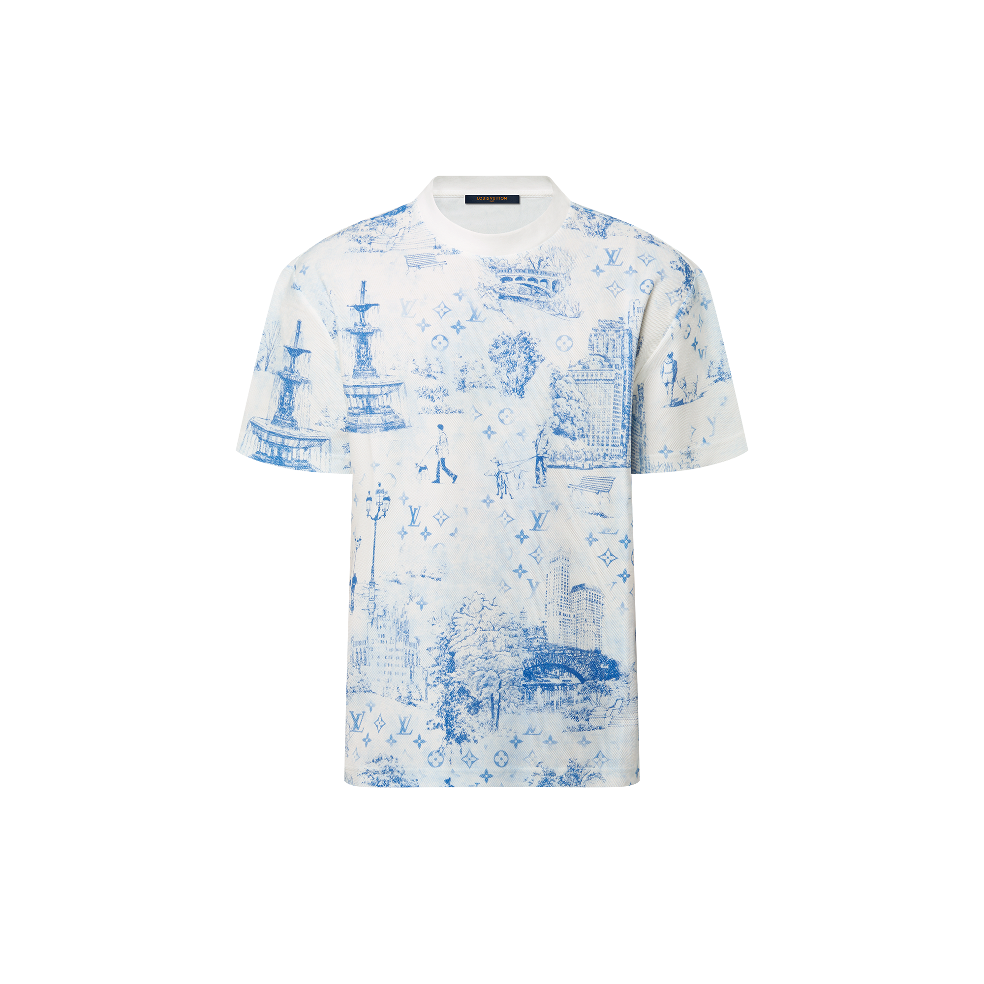  Ready to Wear Camisetas y camisas tipo polo Playera en piqué de algodón con estampado | Louis Vuitton ® (Ampliar producto)