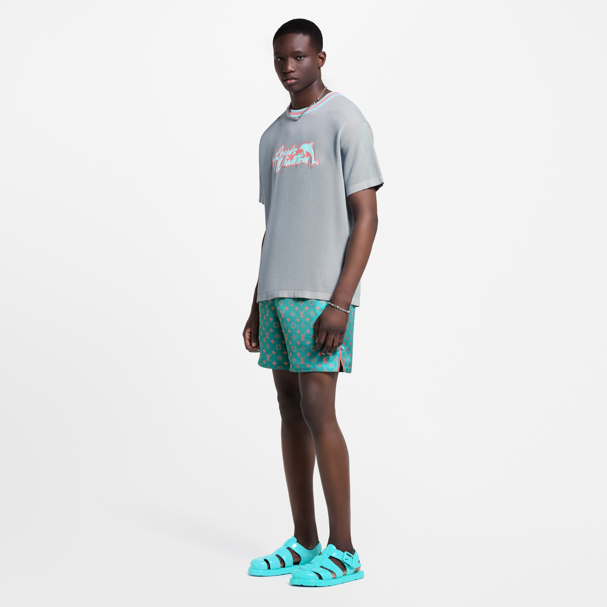  Ready to Wear Prendas tejidas y sudaderas Playera gráfica de cuello redondo | Louis Vuitton ® (Ampliar producto)