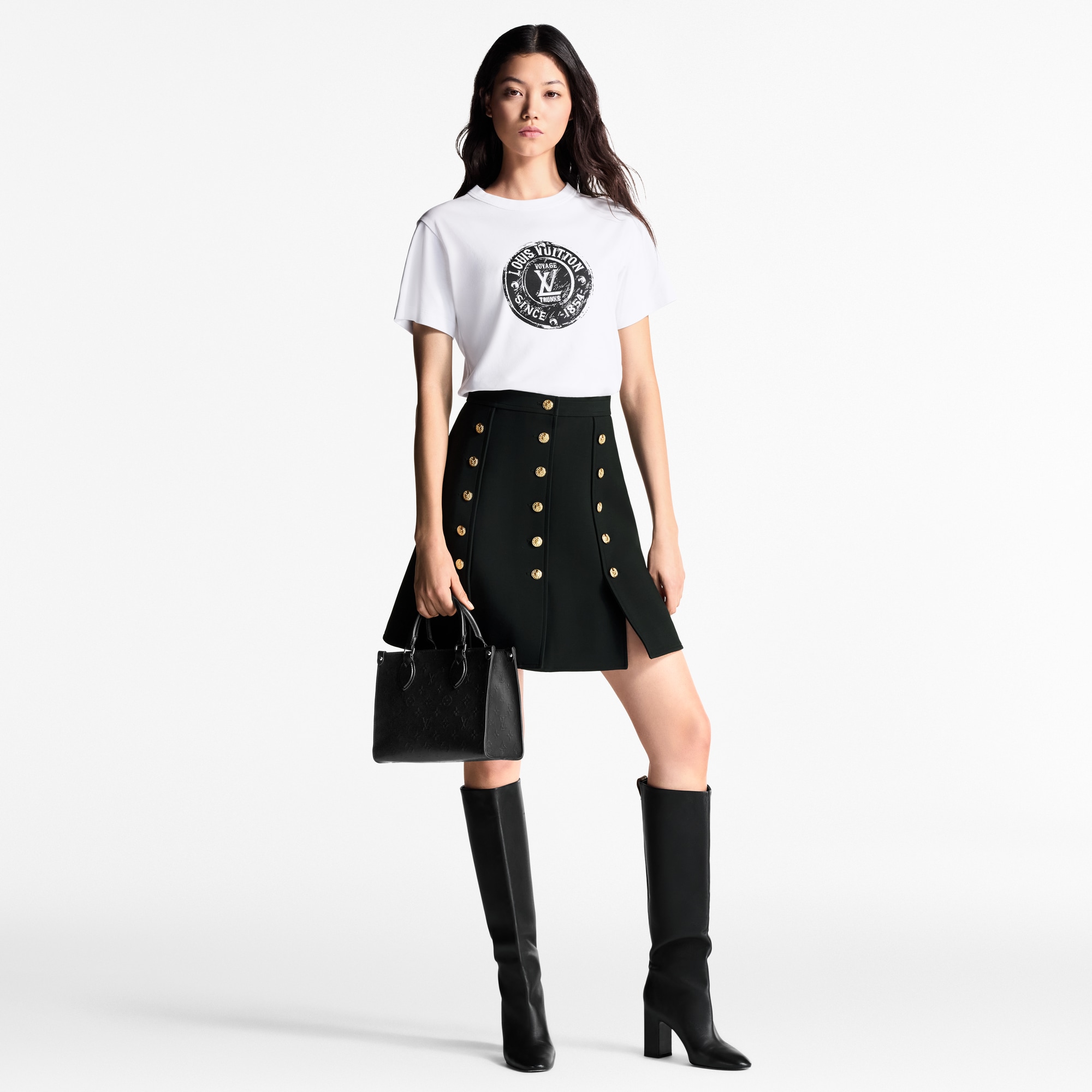  Ready to Wear Tops Playera LV Stamp | Louis Vuitton ® (Ampliar producto)