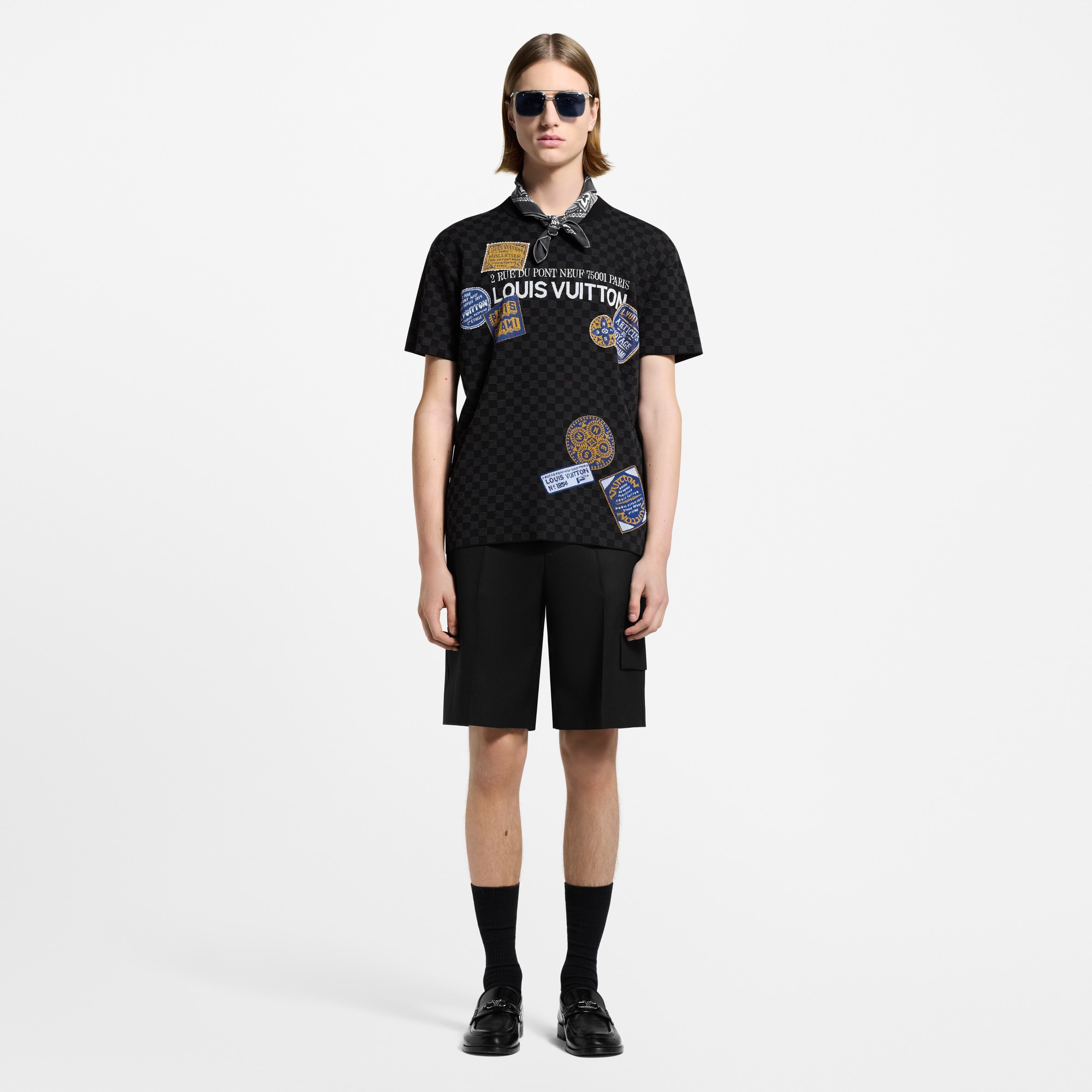  Ready to Wear Prendas tejidas y sudaderas Playera tejida Damier | Louis Vuitton ® (Ampliar producto)