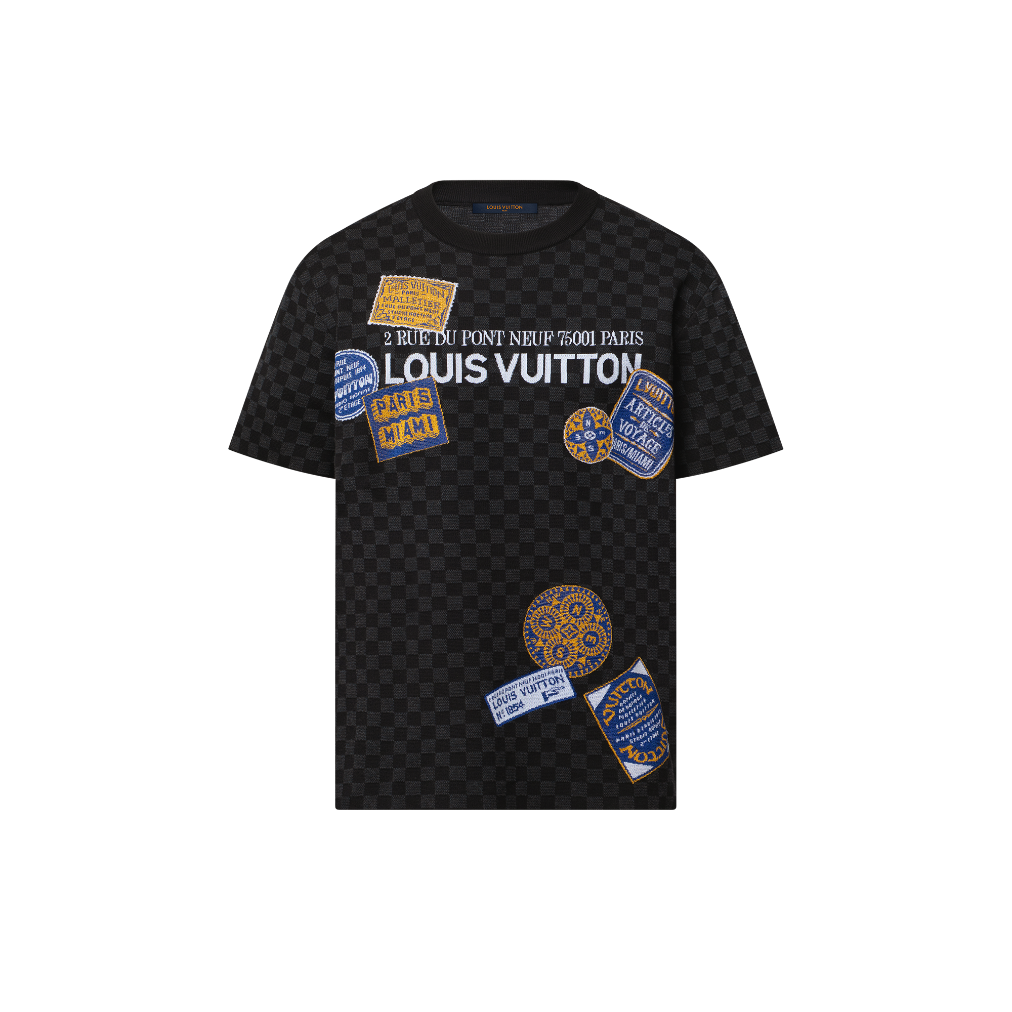  Ready to Wear Prendas tejidas y sudaderas Playera tejida Damier | Louis Vuitton ® (Ampliar producto)