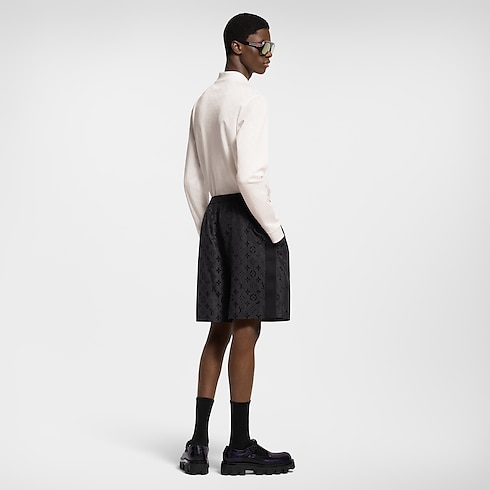 Para hombres Colección Primavera 2025 Polo Damier de manga larga | Louis Vuitton ® (Ampliar producto)